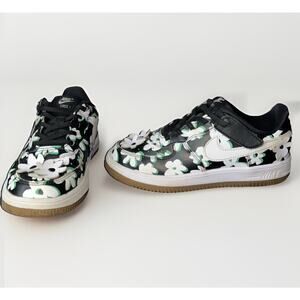 Nike Air Force 1 Girl’s Size 3Y Flower Tennis Shoe Sneaker